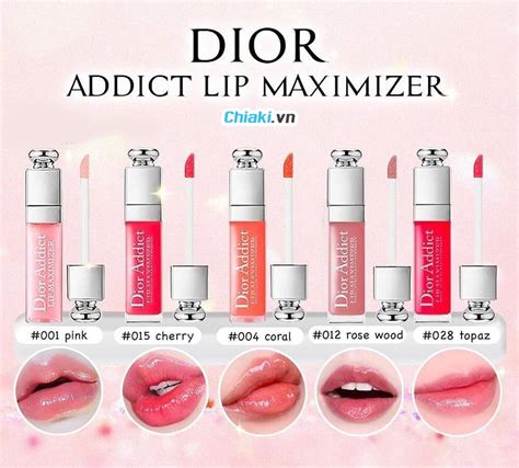 bảng màu dior lip glow